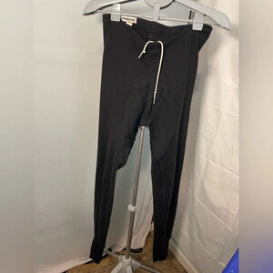 Black‎ bottoms wool blend base layer size large
